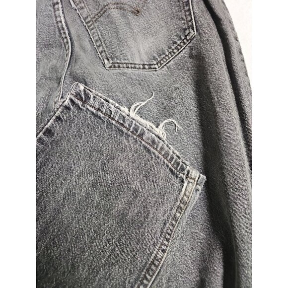 Levis  Silvertab Baggy Mens Black Jeans Faded  34X32 Distressed - Picture 11 of 12